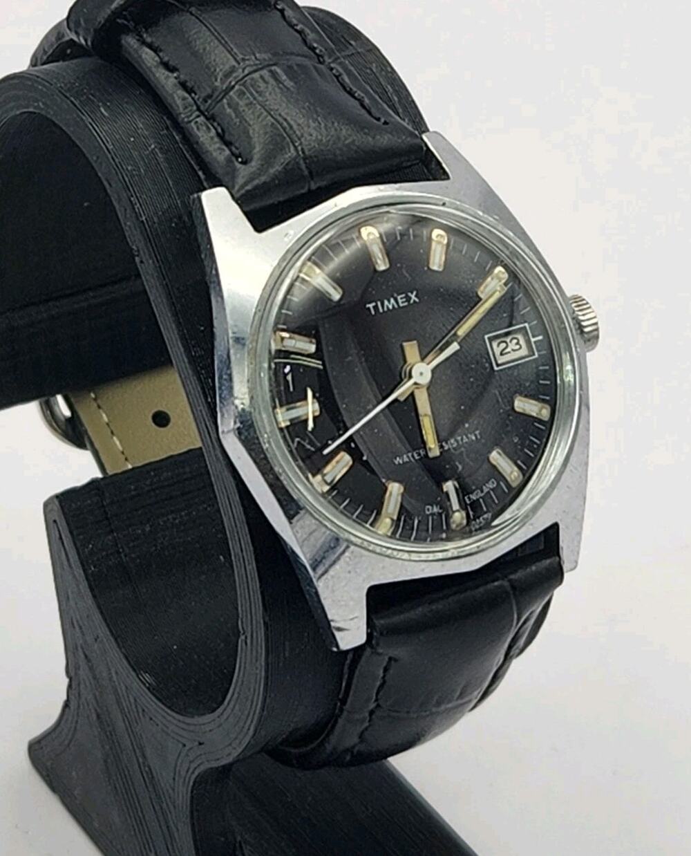 Vintage Timex Sprite Calendar Men’s Watch - Rare, Excellent Condition, New Band